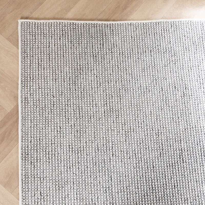 Kurzflor Teppich - Lykke Hellgrau