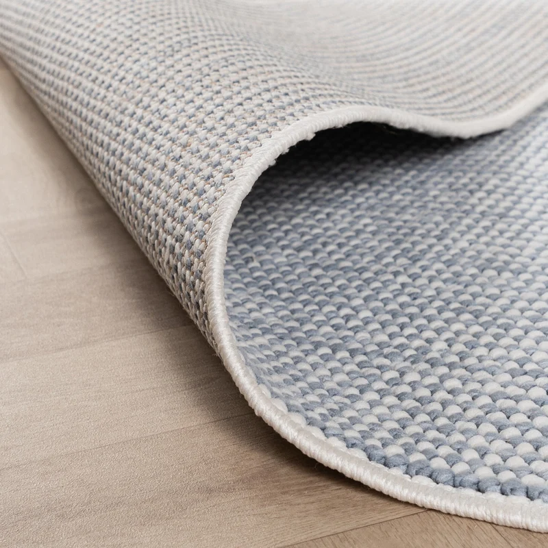 Kurzflor Teppich - Lykke Hellblau