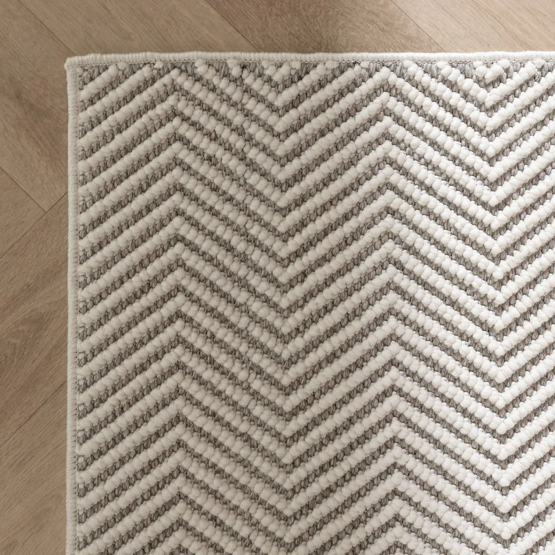 Nachhaltiger Teppich - Lorre Lines Creme Grau