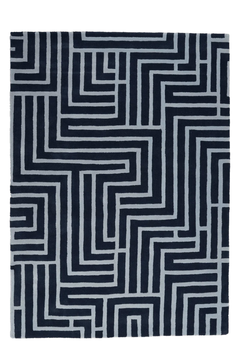 Skyline · Handgetuftet – Blau, 200x300 cm