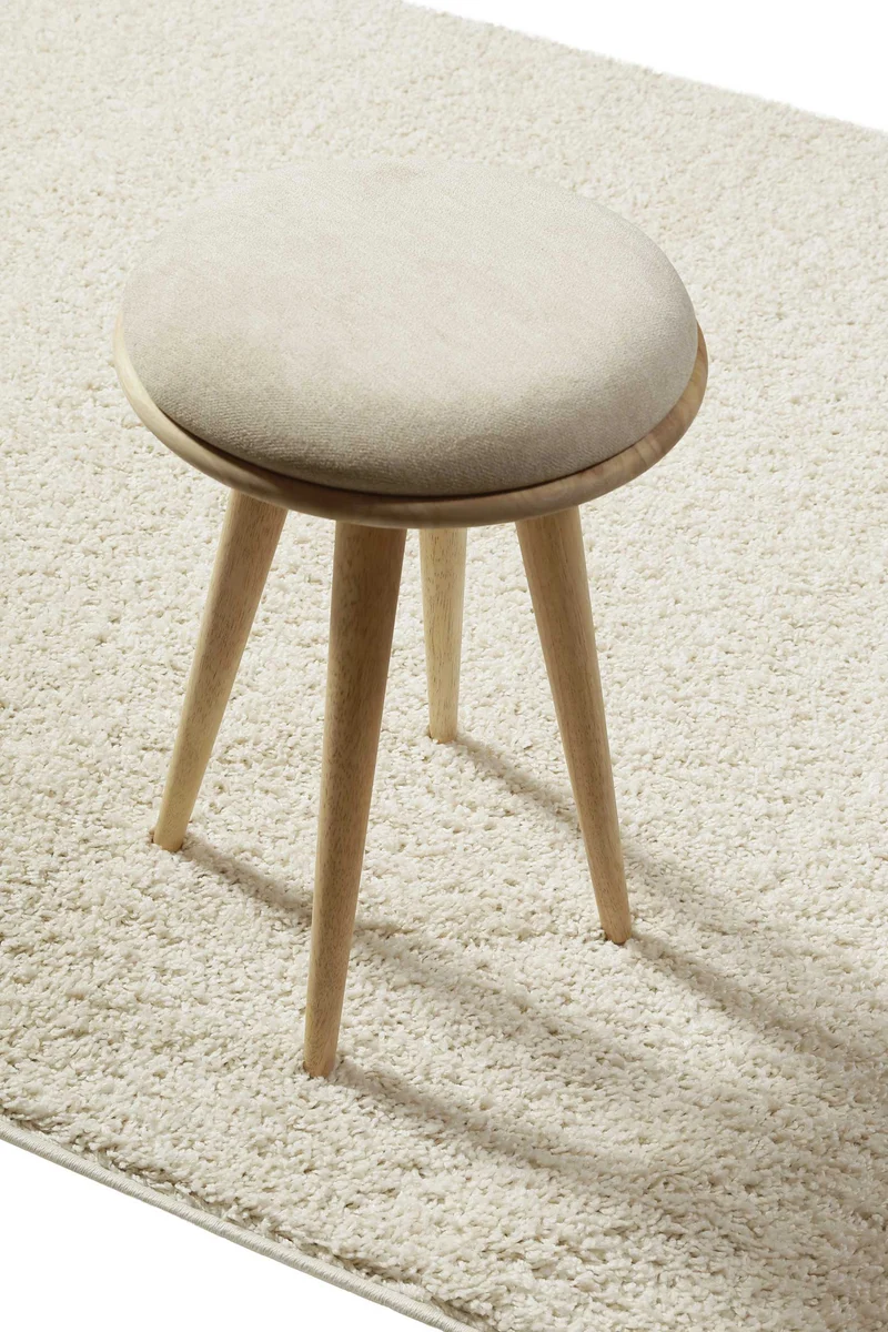 Teppich Creme Weiß Hochflor "Greta" WECONhome Basics
