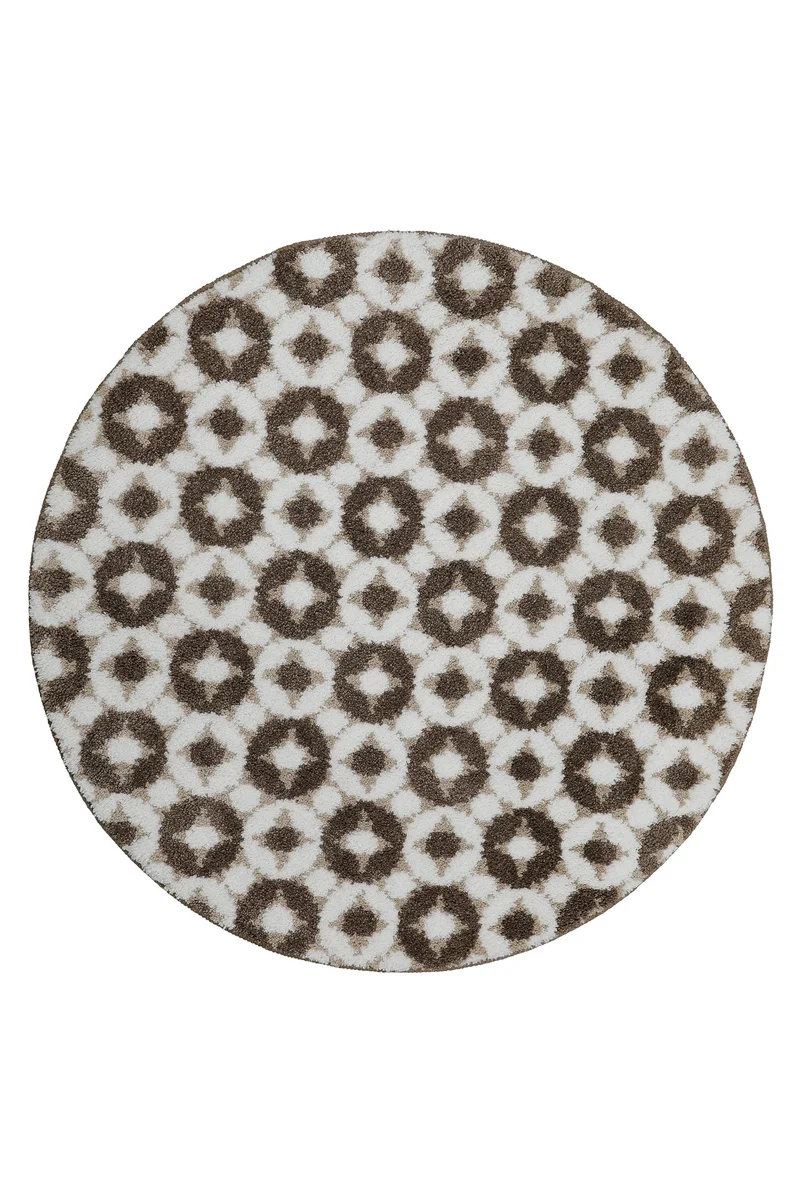 Badteppich Weiß Beige Braun "J&J" WECONhome Basics