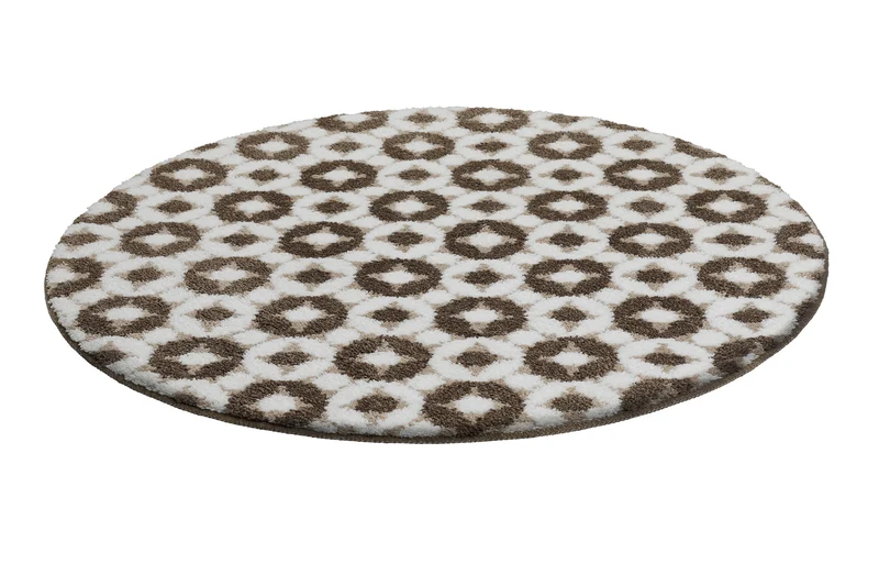 Badteppich Weiß Beige Braun "J&J" WECONhome Basics