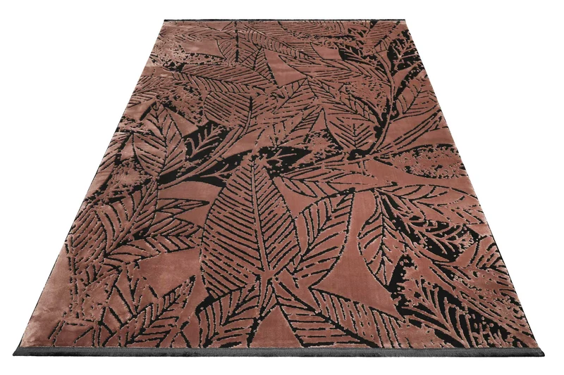 Esprit Kurzflor Teppich Cognac Braun "Inga"