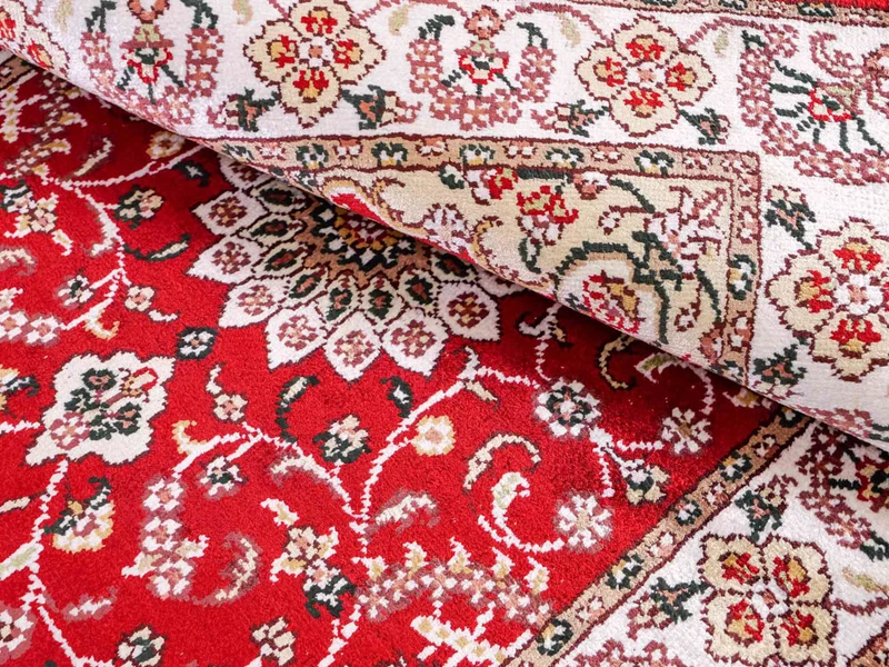 China Seide Teppich 62x91cm - Orientteppich - rot