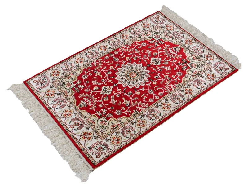 China Seide Teppich 62x91cm - Orientteppich - rot