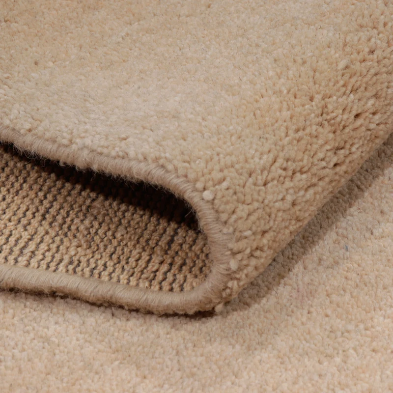 Perser Gabbeh Teppich 145x198cm - Wollteppich - beige