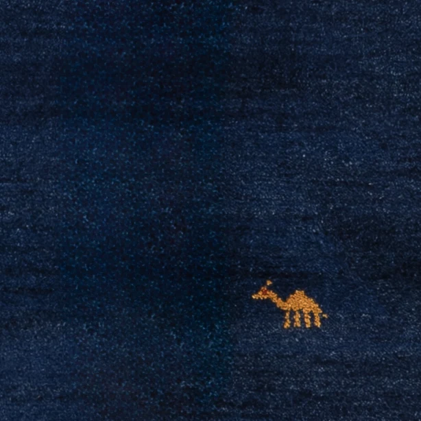 Gabbeh Teppich - Perser - 124 x 186 cm - dunkelblau