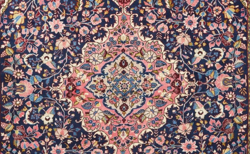 Mehreban · Handgeknüpft – Blau, 347x260 cm