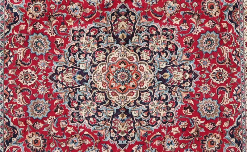 Mashad · Handgeknüpft – Rot, 338x247 cm