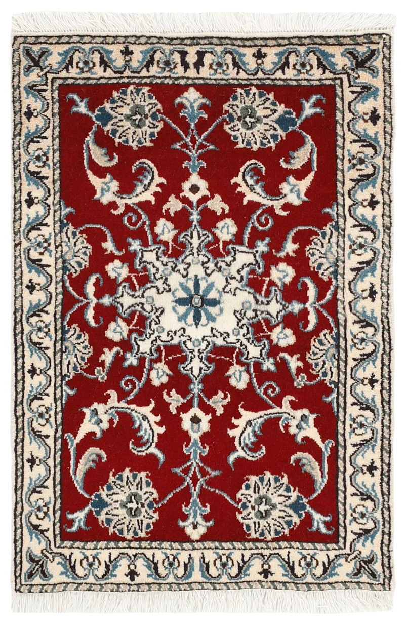 MY-RUG Teppich "Nain Kashmar" Medaillon-Design, Handgeknüpft