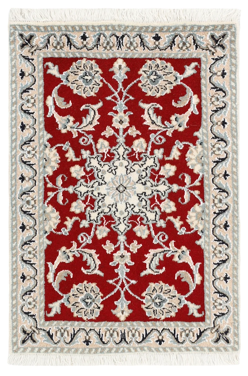MY-RUG Teppich "Nain Kashmar" Medaillon-Design, Handgeknüpft