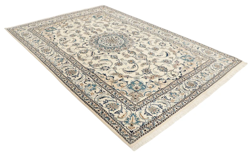 MY-RUG Teppich "Nain Kashmar" Medaillon-Design, Handgeknüpft