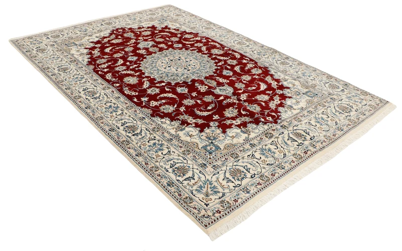 MY-RUG Teppich "Nain Kashmar" Medaillon-Design, Handgeknüpft