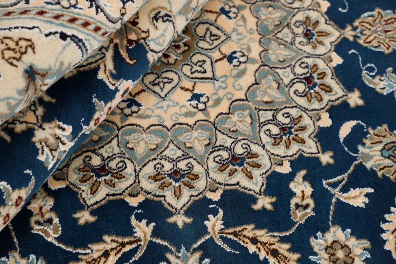 MY-RUG Teppich "Nain Kashmar" Medaillon-Design, Handgeknüpft