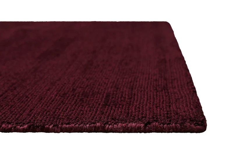 Teppich Bordeaux Rot Kurzflor "Miramonti" Homie Living