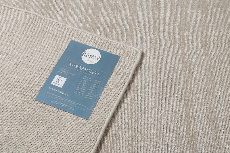 Teppich Creme Beige Kurzflor "Miramonti" Homie Living
