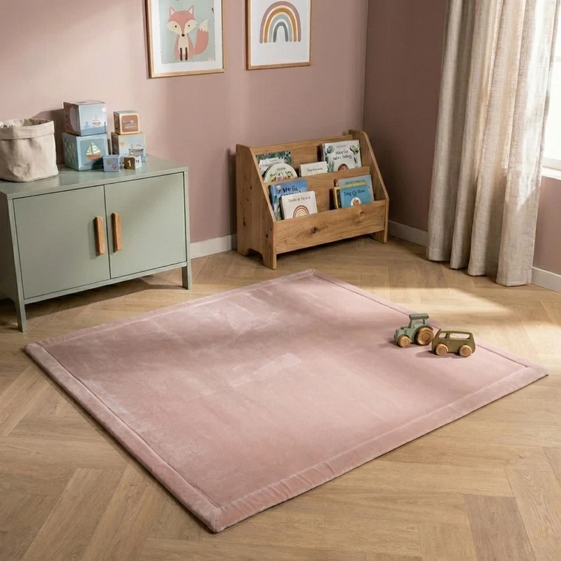 Spielmatte Baby Quadratisch - Jip Rosa