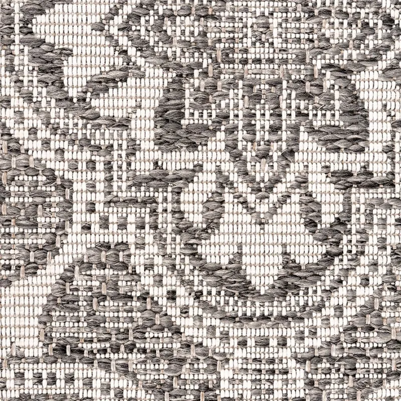 In- & Outdoor Teppich Quadrat - Summer Oriental Grau