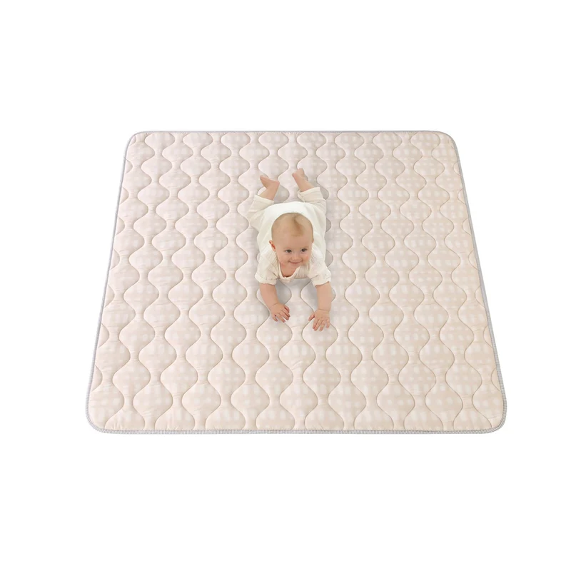 Spielteppich Baby Quadrat - Noa Beige