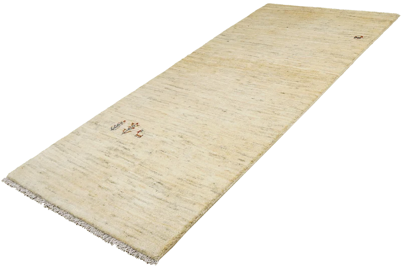 Gabbeh · Handgeknüpft – Beige, 207x88 cm