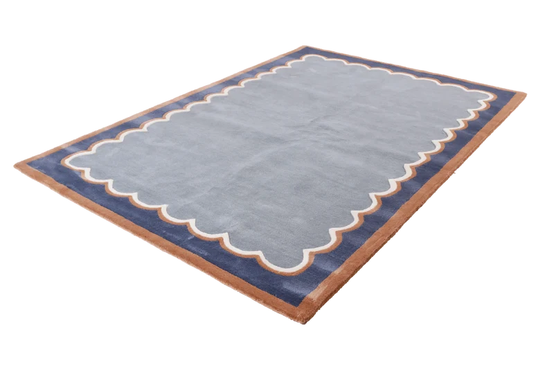 Brielle · Handgetuftet – Blau, 160x230 cm