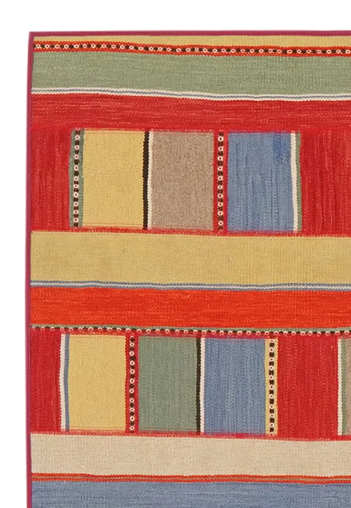 Kelim Tekkeh · Handgewebt – Bunt, 175x119 cm