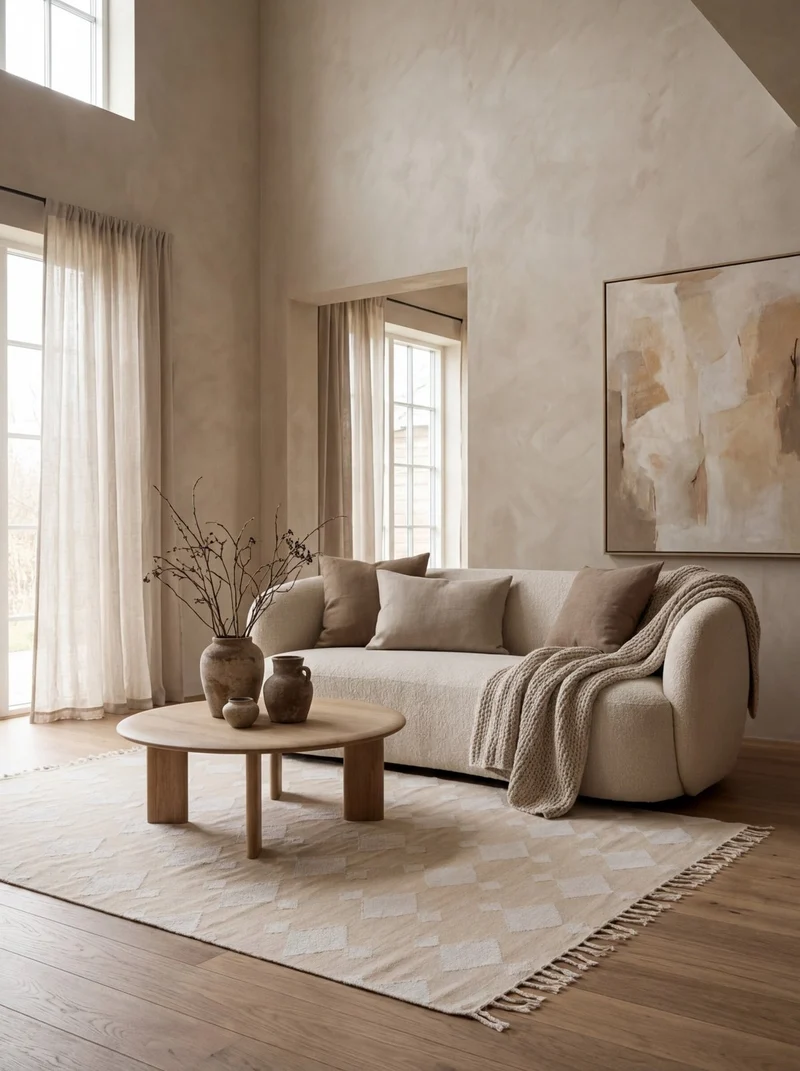 Dhurrie · Handgewebt – Beige, 160x230 cm