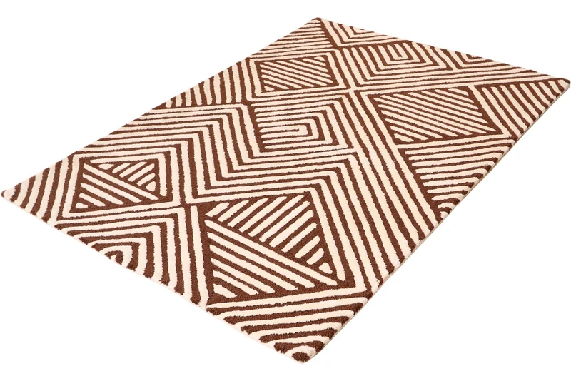 Maze · Handgetuftet – Braun, 170x240 cm