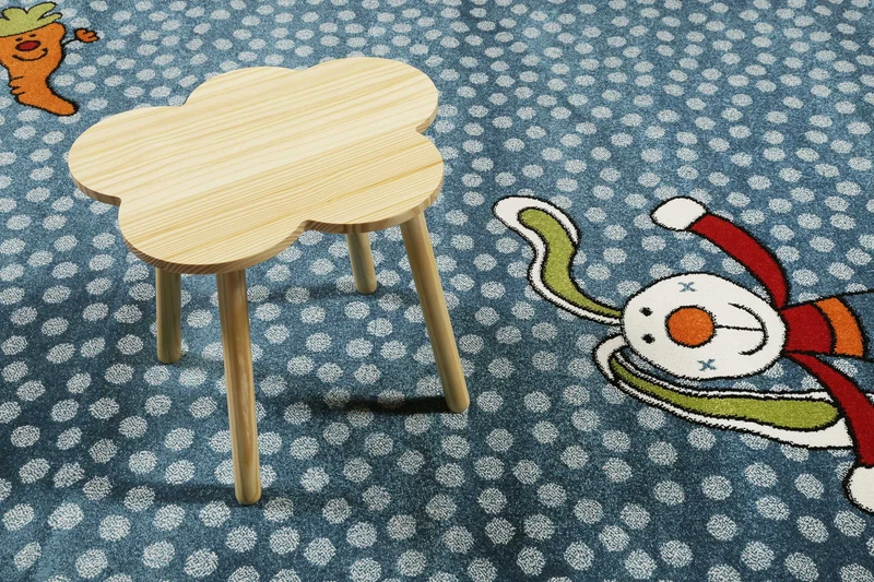 Sigikid Kinderteppich Blau "Rainbow Rabbit"