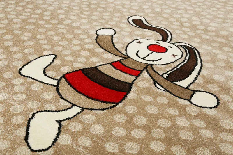 Sigikid Kinderteppich Beige Sand "Rainbow Rabbit"