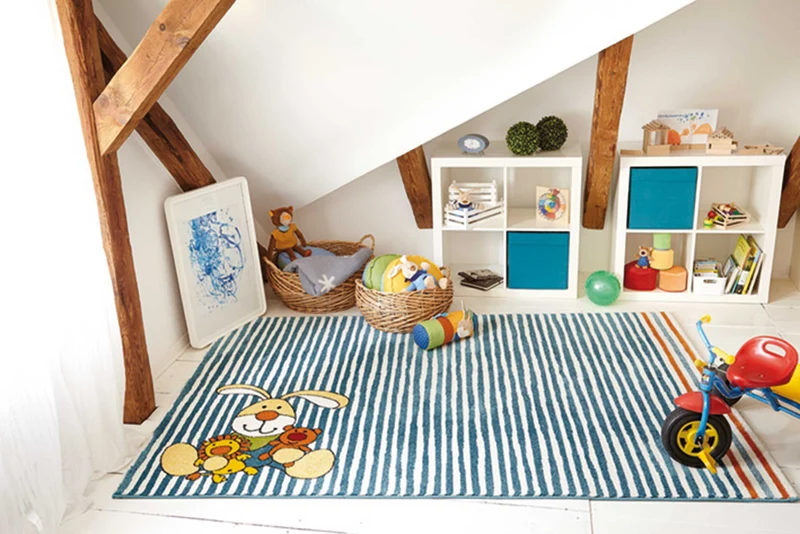 Sigikid Kinderteppich Blau "Semmel Bunny"