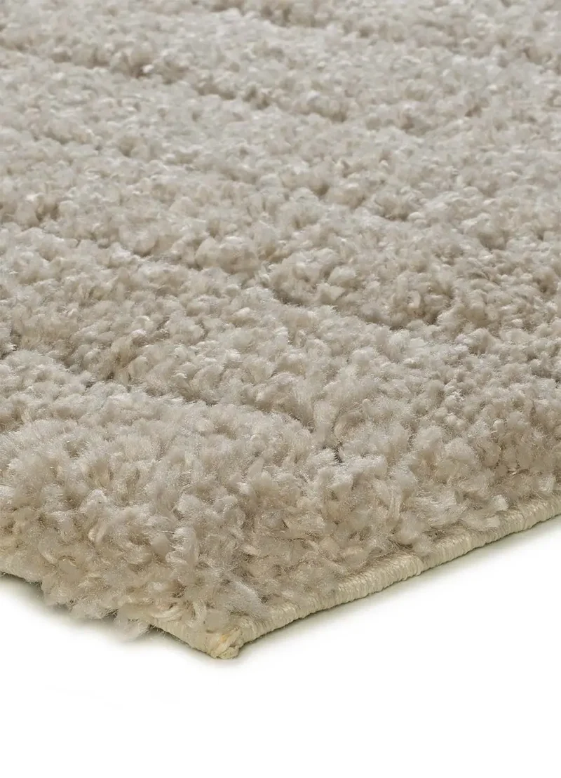 Alfombra shaggy estilo escandinavo Atesa 80366 Crema