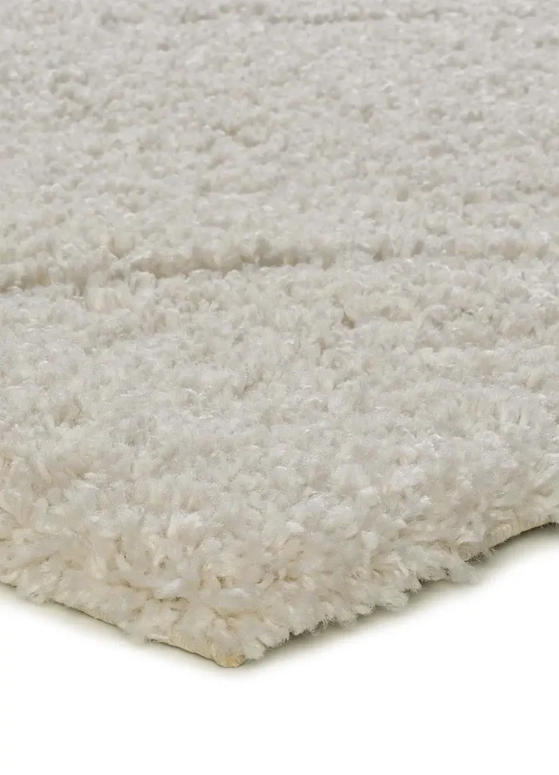 Alfombra shaggy estilo escandinavo Atesa 80260 Blanco