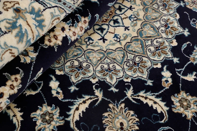 MY-RUG Teppich "Nain Kashmar" Medaillon-Design, Handgeknüpft