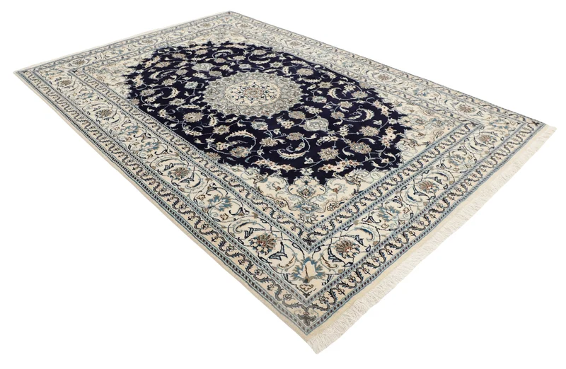 MY-RUG Teppich "Nain Kashmar" Medaillon-Design, Handgeknüpft