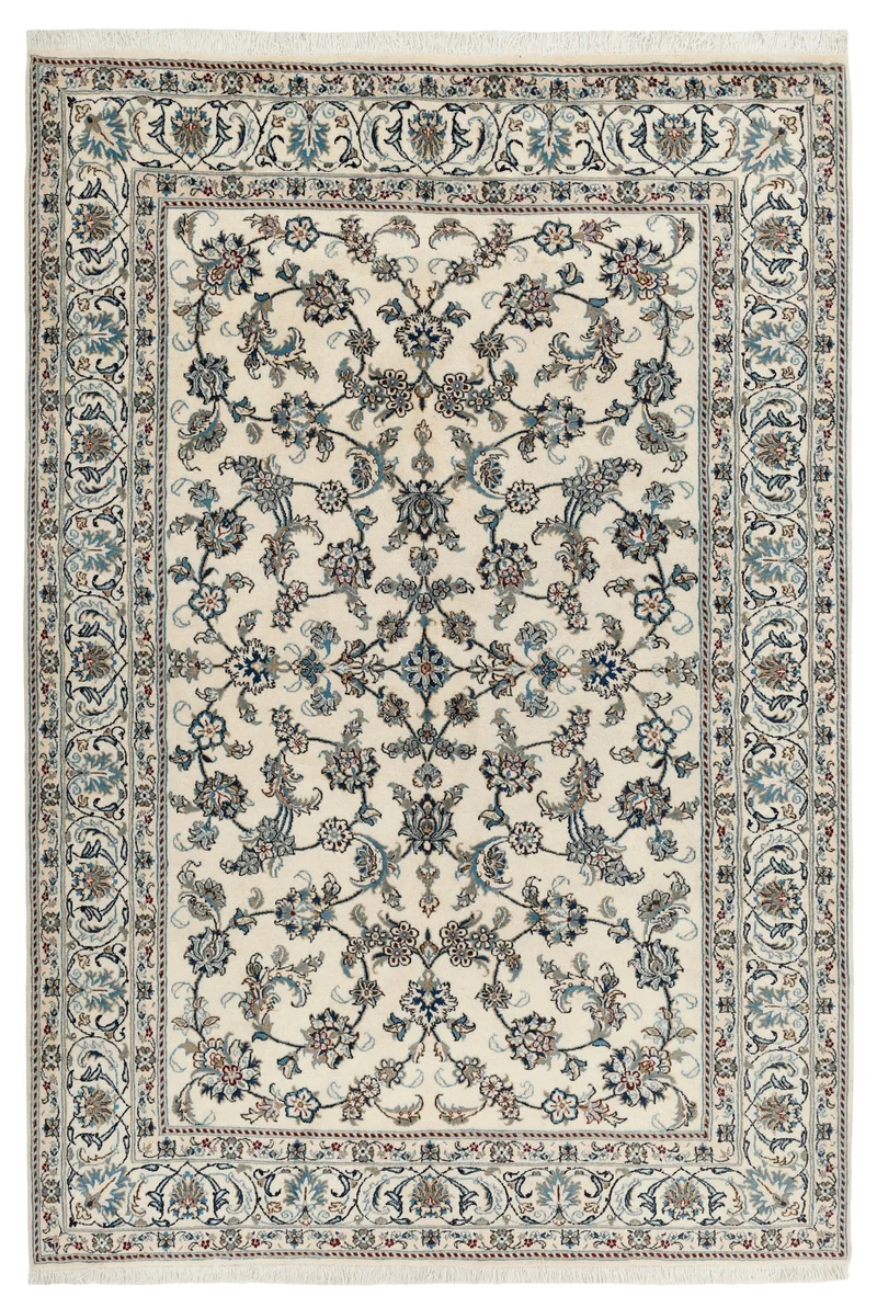 MY-RUG Teppich "Nain Kashmar" Medaillon-Design, Handgeknüpft