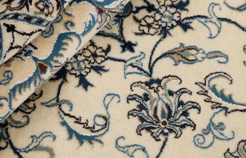 MY-RUG Teppich "Nain Kashmar" Medaillon-Design, Handgeknüpft