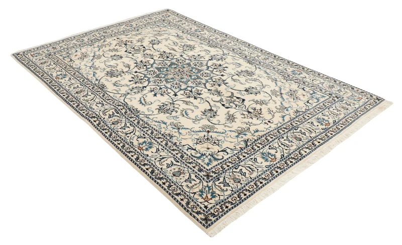 MY-RUG Teppich "Nain Kashmar" Medaillon-Design, Handgeknüpft