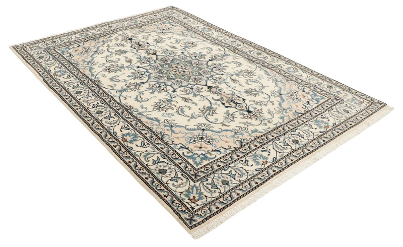 MY-RUG Teppich "Nain Kashmar" Medaillon-Design, Handgeknüpft