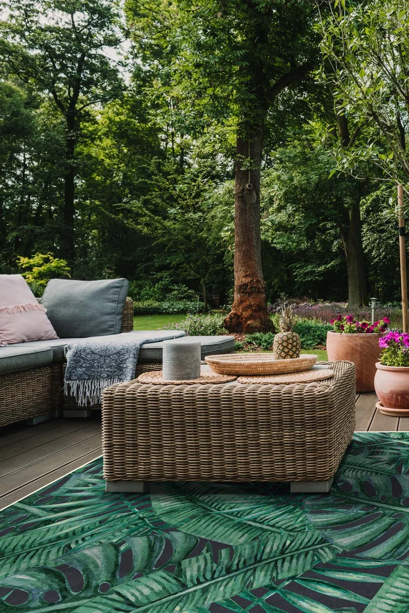 Outdoor Tropischer Garten Teppich
