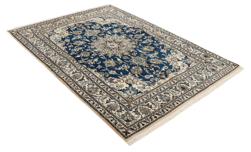 MY-RUG Teppich "Nain Kashmar" Medaillon-Design, Handgeknüpft