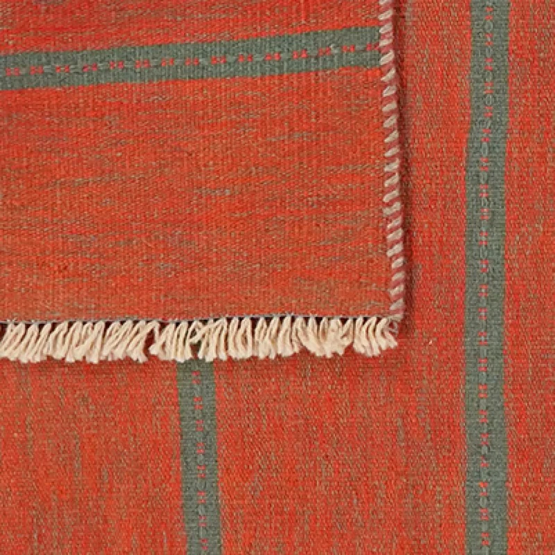 Kelim Gashgai · Handgewebt – Orange, 201x94 cm