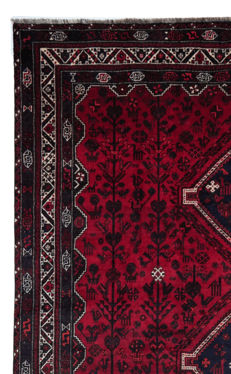 Gashgai · Handgeknüpft – Rot, 393x310 cm