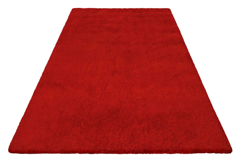 Esprit Wollteppich Shaggy Rot Hochflor "Seattle Shag"
