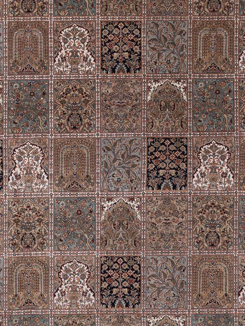 Orientteppich - Ghom - Indus - 306 x 396 cm - dunkelbeige