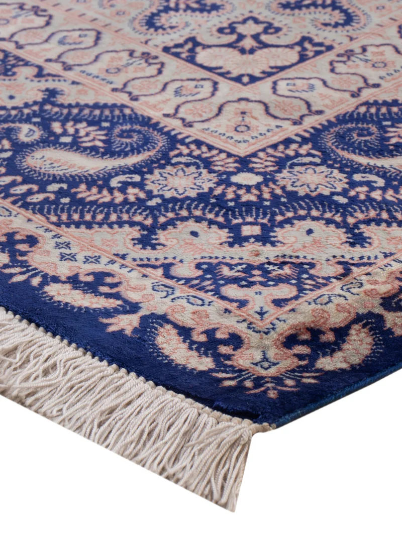 Ghom - Seide Teppich 96x150cm - Perserteppich - hellblau