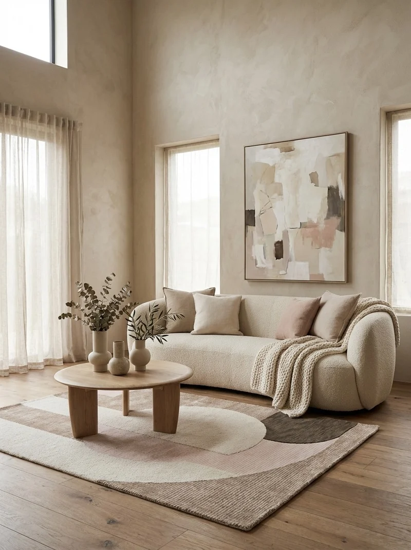 Chocolate Camouflage · Handgetuftet – Beige, 230x160 cm