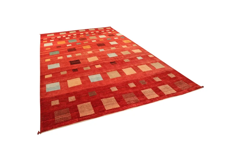 Rizbaf · Handgeknüpft – Rot, 336x247 cm