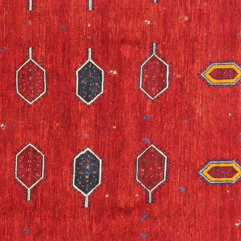 Rizbaf · Handgeknüpft – Rot, 197x201 cm